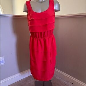 Dressbarn Red Sheath Midi Dress for Cocktail